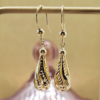 gold drop earrings