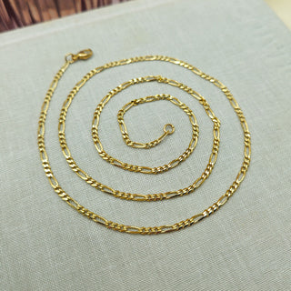 gold figaro chain for pendants