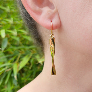 real gold drop earrings