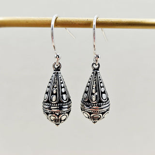 925 silver balinese drop earrings