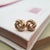 ladies gold knot studs large