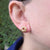 solid gold knot stud earrings