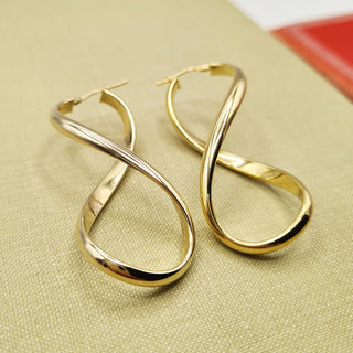 figure 8 gold earrings