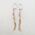 another view of the tassel chain drop earrings