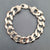very heavy sterling silver curb bracelet for men