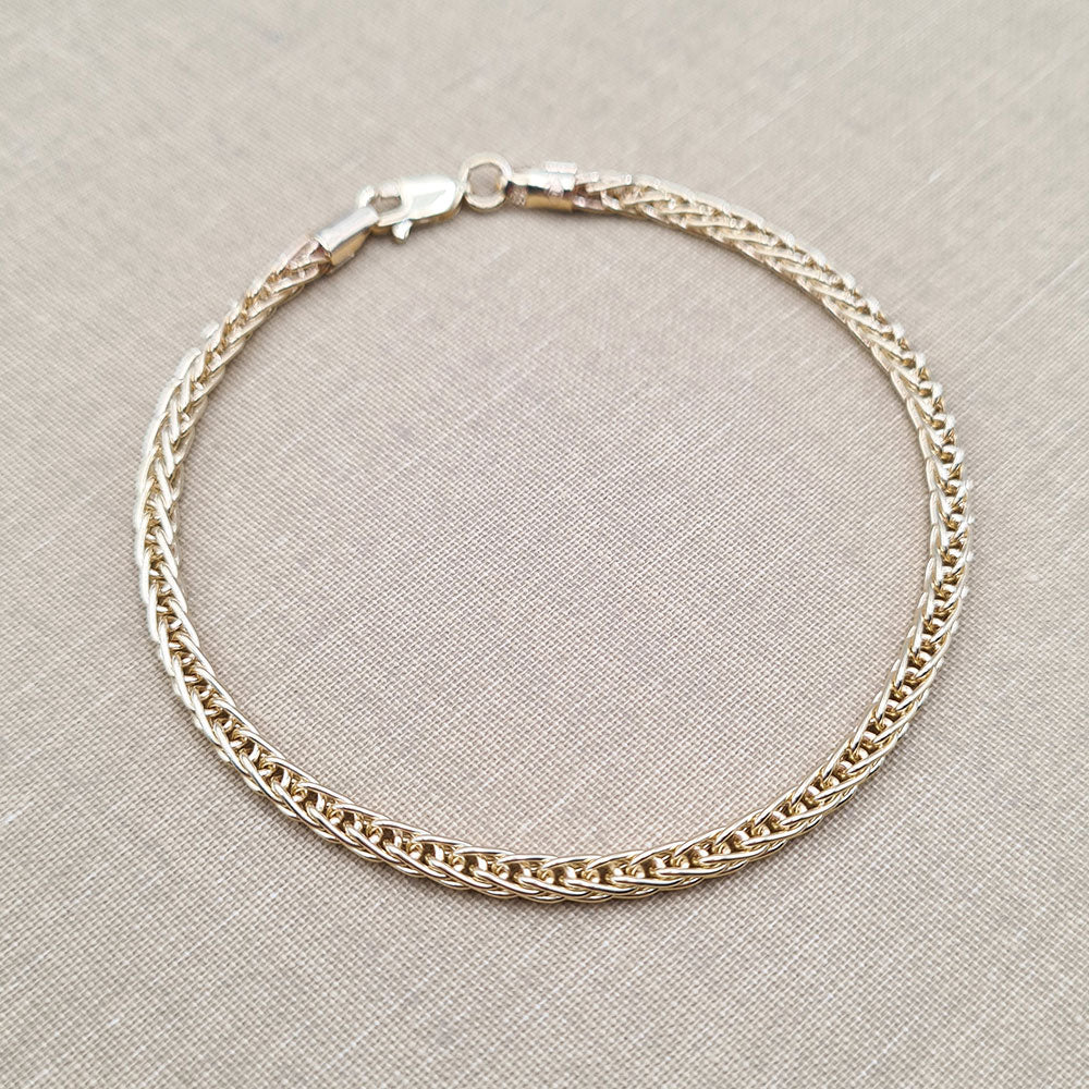 3mm Spiga Chain Bracelet, 7.5 inch