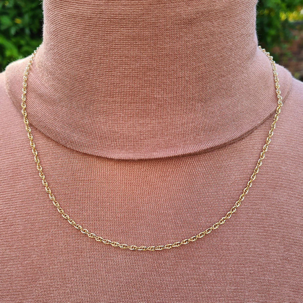 prince of wales chain in yellow gold