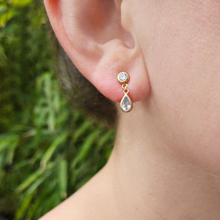 dainty topaz earrings