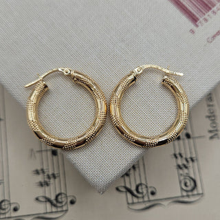 real 9K gold hoops