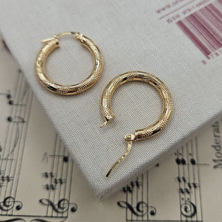 gold hoop earrings with leverback fitting