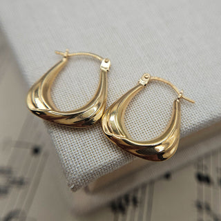 small gold creole earrings