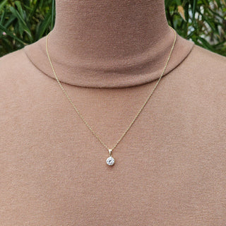 imitation diamond gold necklace