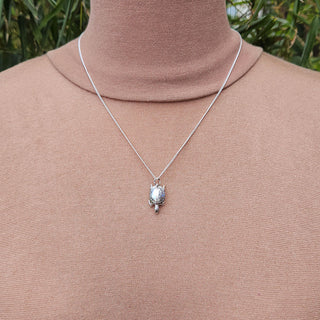 tortoise pendant and necklace in 925 silver