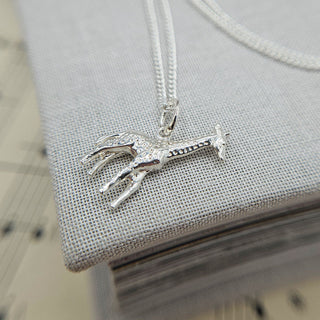 made in Britain 925 silver giraffe charm