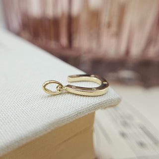 lucky charm pendant shaped as horseshoe