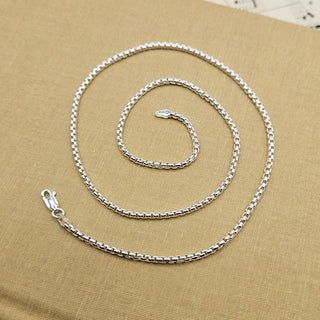 925 silver box chain for men and women