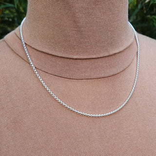 20 inch silver box chain