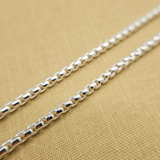 24 inch silver box chain