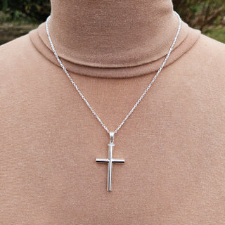 Memorial Cross Pendant for Ashes