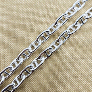 anchor chain necklace in solid sterling silver