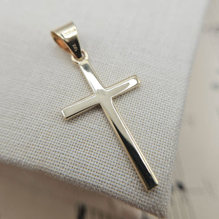 underside of diamond gold cross