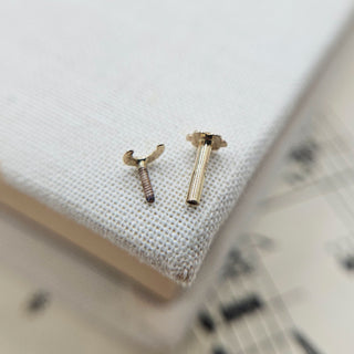 solid 9ct gold labret stud for cartilage