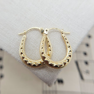 mini 9k gold hoops