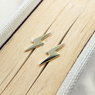 Lightening Bolt Stud Earrings