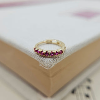 real gold individual huggie hoop