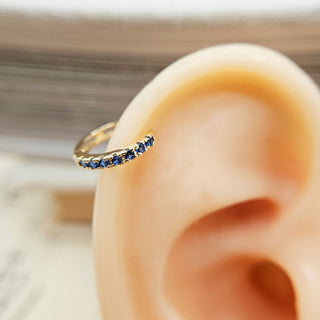 single gold hoop for ear cartilage