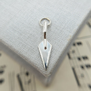 sterling silver builder's trowel charm