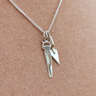 sterling silver charm necklace