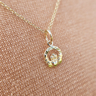 solid gold hallmarked Claddagh charm