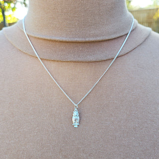 sterling silver owl necklace