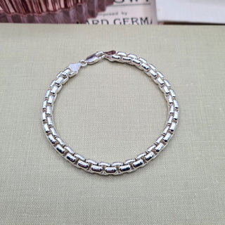 men's 8.5 inch silver bracelet