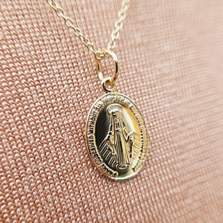 hallmarked gold Miraculous pendant