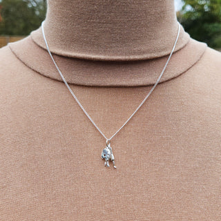 paint & brushes silver charm with hallmark