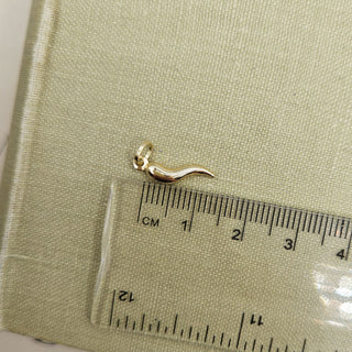 Very Small Gold Cornicello Italian Horn Charm