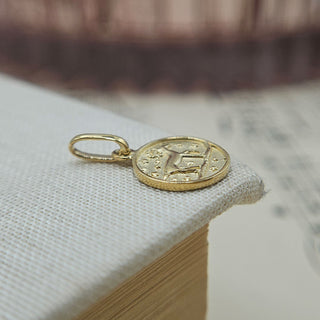 Micro Gold Aries Zodiac Pendant