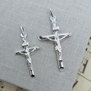 Silver Crucifix Pendant | Small & Medium