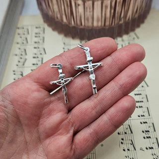 Silver Crucifix Pendant | Small & Medium
