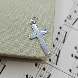 Small Silver Engraved Cross