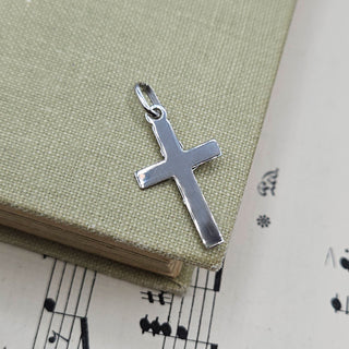 Small Silver Starburst Crucifix