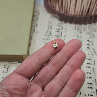 Tiny Gold Heart Charm