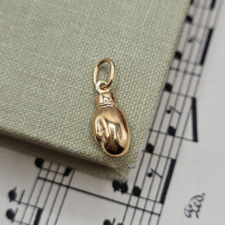 Small Gold Boxing Glove Charm