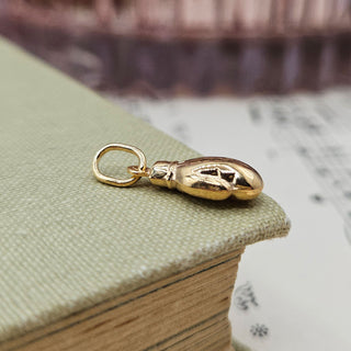 Small Gold Boxing Glove Charm