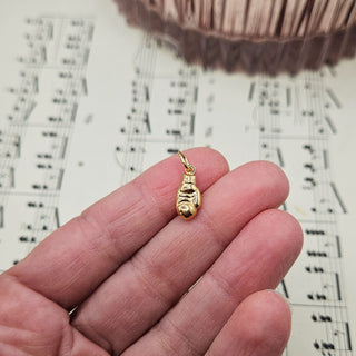 Small Gold Boxing Glove Charm