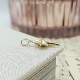 Gold North Star Pendant 