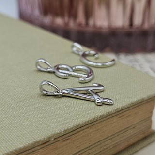 Silver Initial Pendant | A-Z