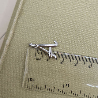 Silver Initial Pendant | A-Z